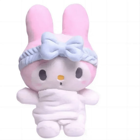 Sanrio Plush Toys Kawaii Hello Kitty My Melody Room Decor Kuromi Plushie Cinnamoroll Doll Plush Keychain for Christmas Gifts