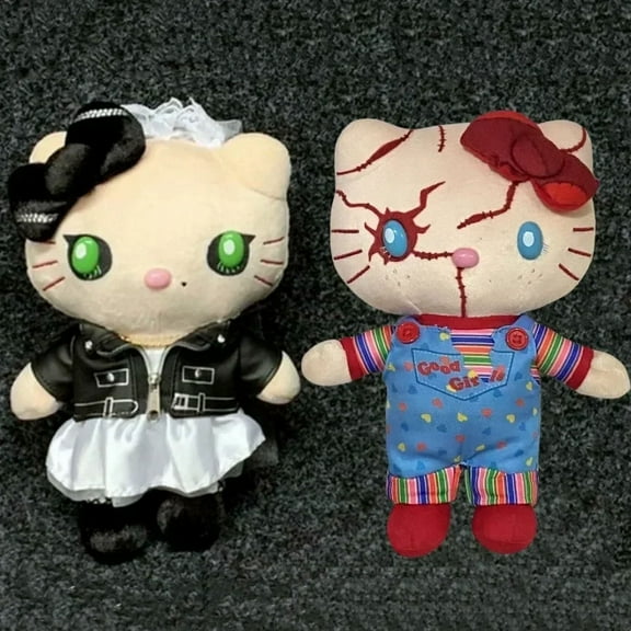 Sanrio Plushie Anime Hello Kitty Chucky Kawaii Plush Toys Chuacky Plush Doll Cute Pendant Keys Girl Christmas Birthday Gifts
