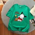 thumbnail image 1 of Sanrio Pochacco Graphic T Shirts Aesthetic Tops Harajuku Summer Oversized T Shirt Multicolor Gril Gothic Y2k Top Women Clothes, 1 of 22