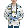 thumbnail image 1 of Sanrio Pochacco Kids' Hoodie 3d Print Sweatshirt Soft Pullover Hooded With Big Pockets Fans Gifts For Boys Or Girls Small, 1 of 7