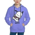 thumbnail image 1 of Sanrio Pochacco Kids' Hoodie 3d Print Sweatshirt Soft Pullover Hooded With Big Pockets Fans Gifts For Boys Or Girls Small, 1 of 7