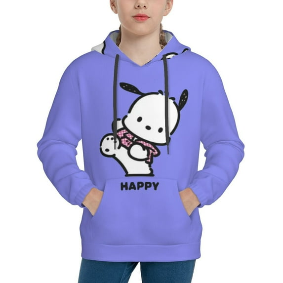 Sanrio Pochacco Kids' Hoodie 3d Print Sweatshirt Soft Pullover Hooded With Big Pockets Fans Gifts For Boys Or Girls Small