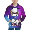 thumbnail image 1 of Sanrio Pochacco Kids' Hoodie 3d Print Sweatshirt Soft Pullover Hooded With Big Pockets Fans Gifts For Boys Or Girls Small, 1 of 7