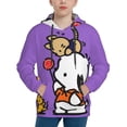 thumbnail image 1 of Sanrio Pochacco Kids' Hoodie 3d Print Sweatshirt Soft Pullover Hooded With Big Pockets Fans Gifts For Boys Or Girls Small, 1 of 7