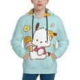thumbnail image 1 of Sanrio Pochacco Kids' Hoodie 3d Print Sweatshirt Soft Pullover Hooded With Big Pockets Fans Gifts For Boys Or Girls Small, 1 of 7