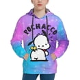 thumbnail image 1 of Sanrio Pochacco Kids' Hoodie 3d Print Sweatshirt Soft Pullover Hooded With Big Pockets Fans Gifts For Boys Or Girls Small, 1 of 7