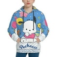thumbnail image 1 of Sanrio Pochacco Kids' Hoodie 3d Print Sweatshirt Soft Pullover Hooded With Big Pockets Fans Gifts For Boys Or Girls Small, 1 of 7