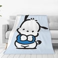 thumbnail image 1 of Sanrio Pochacco Throw Blanket Couch Bed Sofa Soft Lightweight Warm Cozy Flannel Fleece Bed Blanket For Kids Adults Gift Multiple Sizes Available 60"X50", 1 of 5