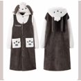 thumbnail image 1 of Sanrio Pochacco Winter Flannel Warm Pajamas Couple 3D Printed Nightgown Cute Student Long Coral Velvet Home Garment For Women, 1 of 9