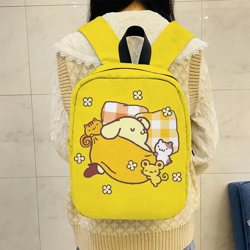 Sanrio PomPom Purin Backpack School Hello Kitty Kawaii Bookbag Little ...