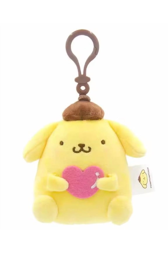 Pompom Purin Pompompurin Plush Keychain Plush Key Clip Backpack Clip, 1 count