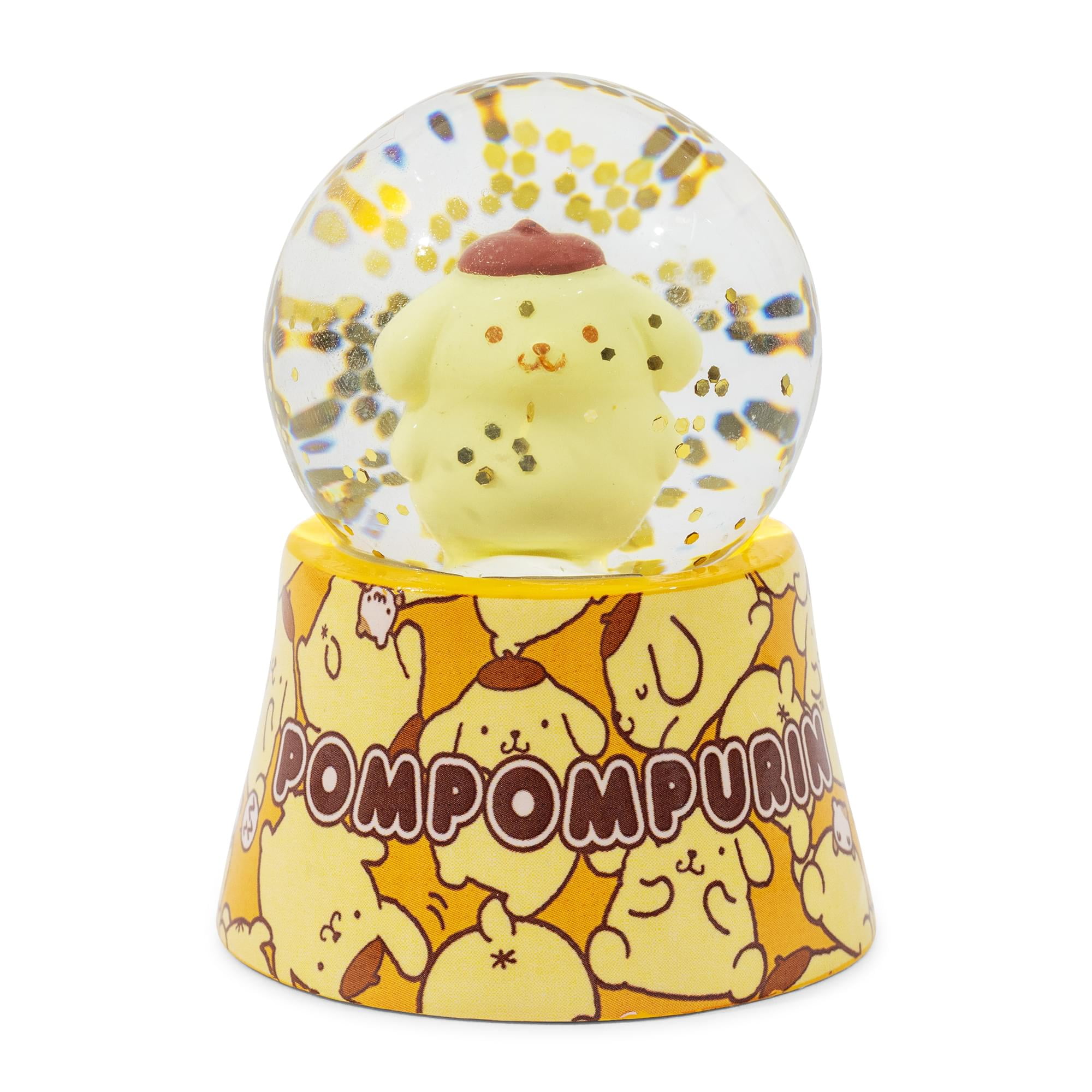 Sanrio Badtz-Maru Mini Light-Up Snow Globe - 3 Inch Tall With Swirling Glitter