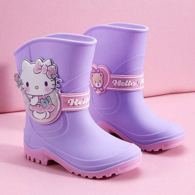 Sanrio Rain Boots Kawaii Hellokitty Anime Cute Boys Girls HighTop Rain