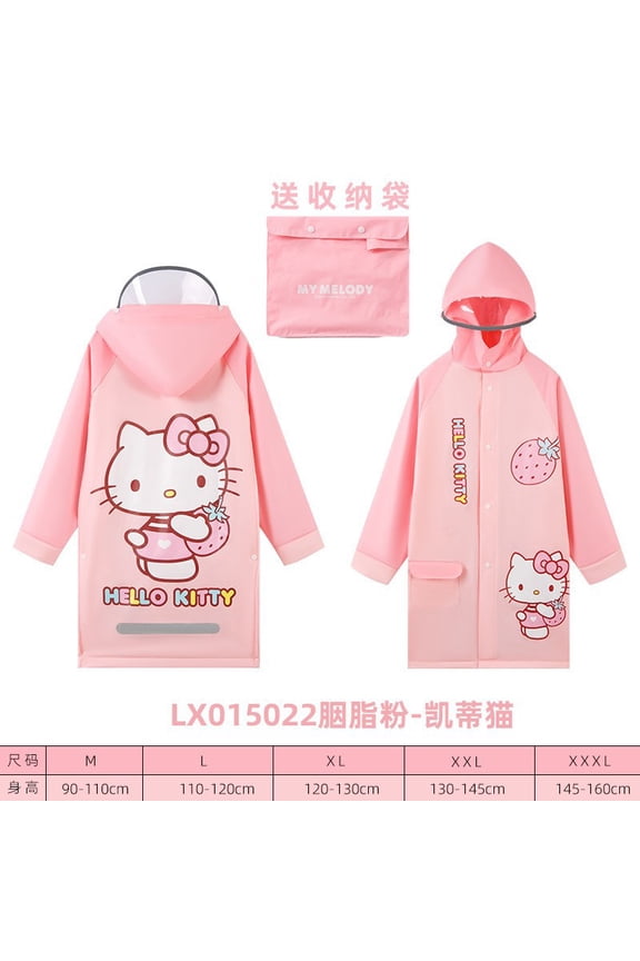 Sanrio Rain Coat Hello Kitty Rain Kuromi Raincoat Kawaii Raincoat