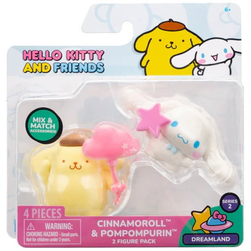 Sanrio Series 2 Dreamland Cinnamoroll & Pompompurin Mini Figure 2-Pack
