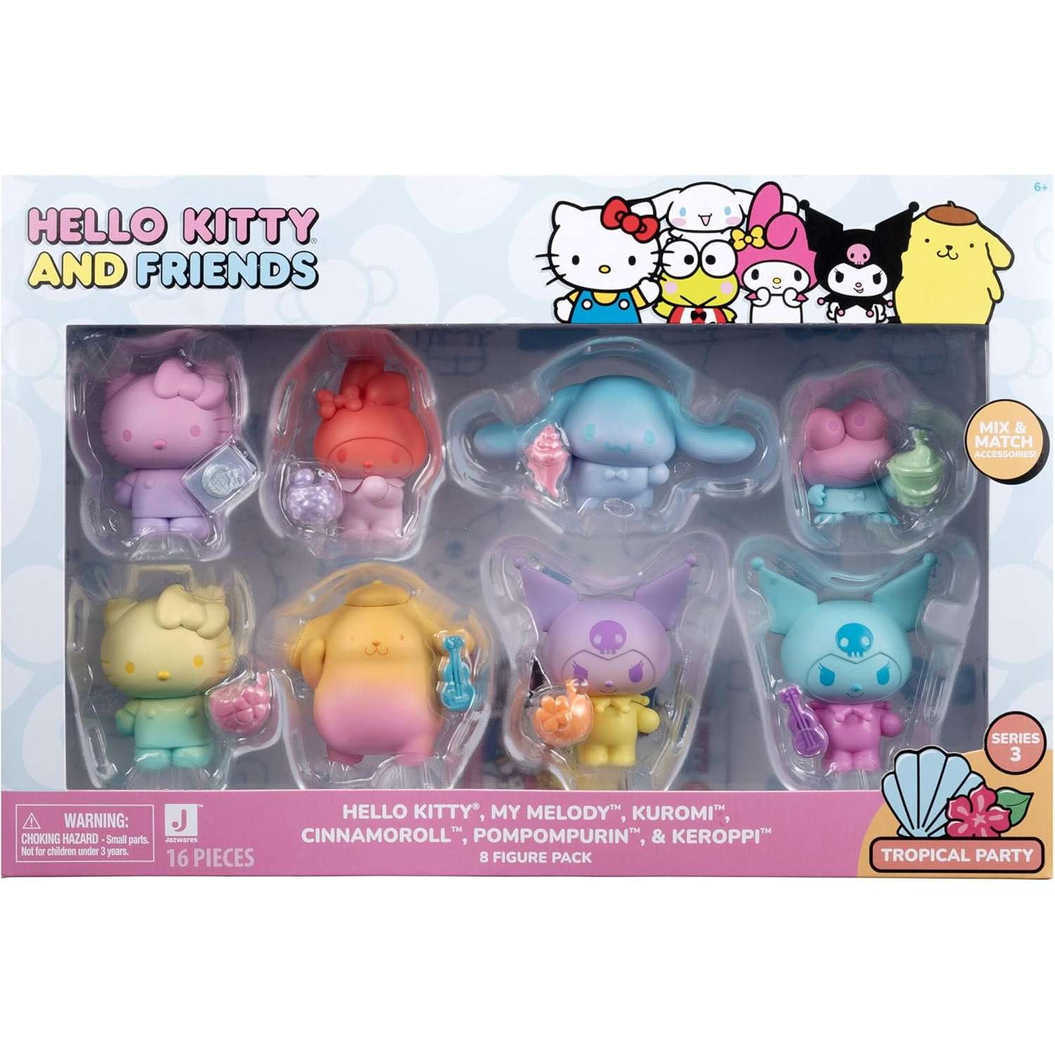 Jazwares Hello Kitty and Friends Ombre Tropical Party, 2” Figure 8