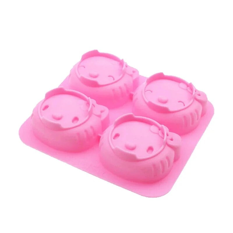 Sanrio Silicone Mold Hello Kitty Kuromi Cinnamoroll My Melody Cute Cartoon Ice Cream Chocolate