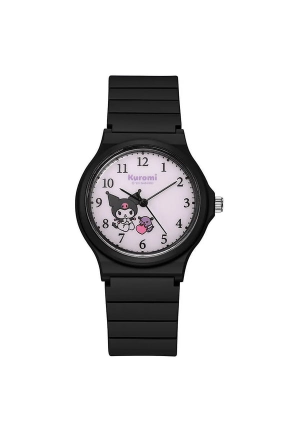 Sanrio Simple Fashion Kuromi Pochacco MyMelody Cinnamoroll Quartz Watch Women's Student Watch Silicone Strap Watch Birthday Gift