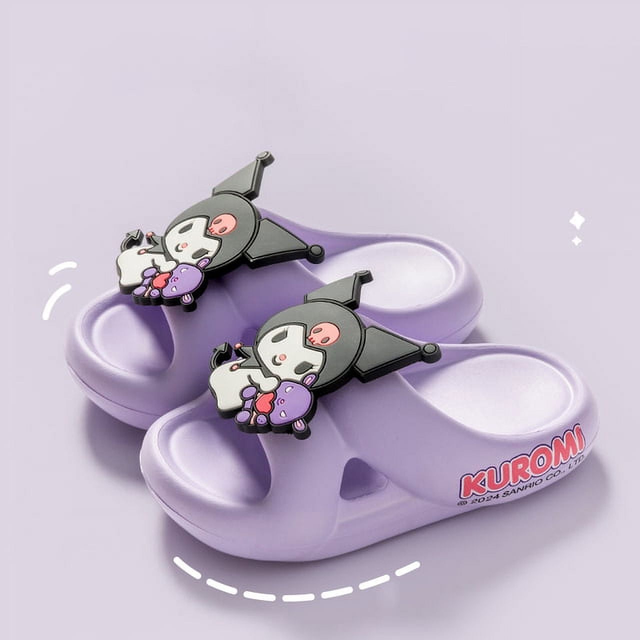 Sanrio Soft Slippers Family Slides Kawai Shoes Kuromi Melody Hello ...