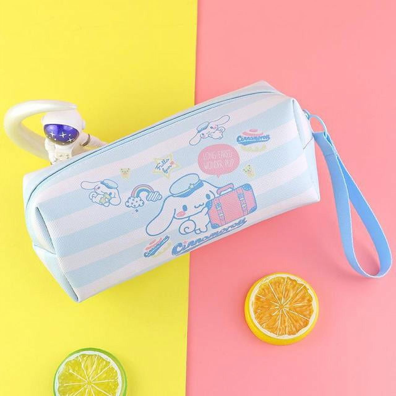 Sanrio Stationery My Melody Pencil Case Kuromi Large Capacity Hello Kitty  Student Pen Bag Cinnamoroll Travel Cosmetic Bag Girl 