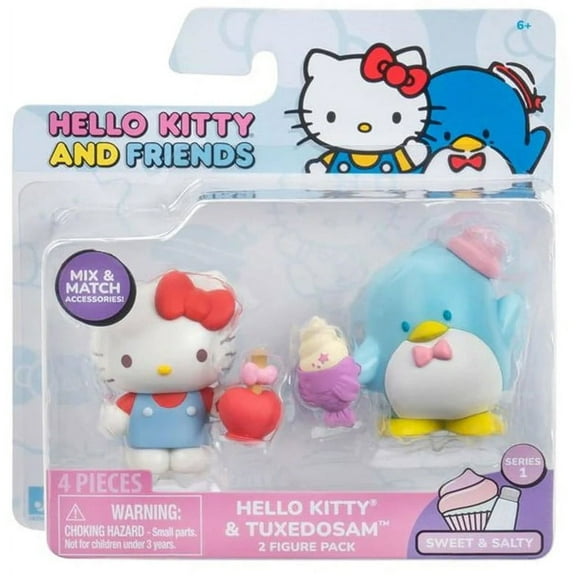 Sanrio Sweet & Salty Hello Kitty & Tuxedosam Mini Figure 2-Packs