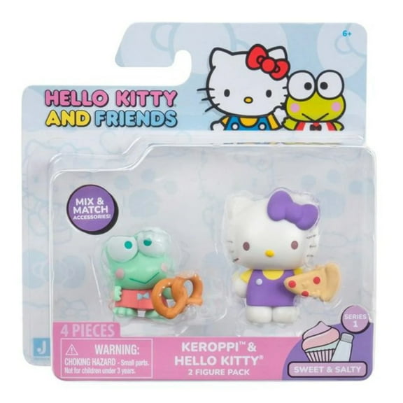 Sanrio Sweet & Salty Keroppi & Hello Kitty Mini Figure 2-Packs