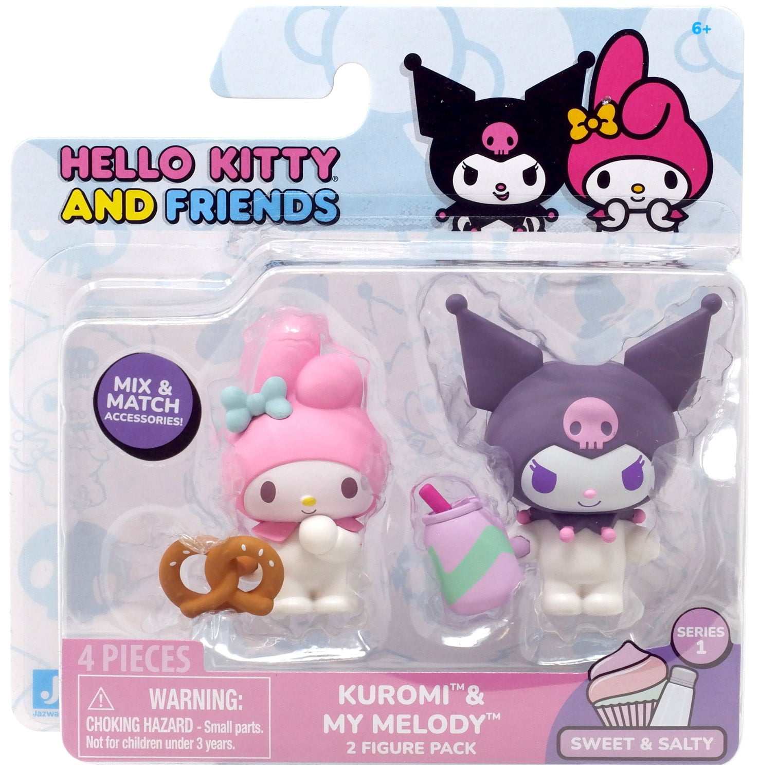 Sanrio Sweet & Salty Kuromi & My Melody Mini Figure 2-Packs