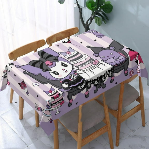 Sanrio Tablecloth for Keroppi Cute Funny Washable Square Cotton Softfor Kitchen & Table Linens 5570.9 in