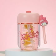 Sanrio Tea Separation Cup My Melody Cinnamoroll Water Cup Straw Cup Tritan Span Value Anime Kawaii Portable Children Gift