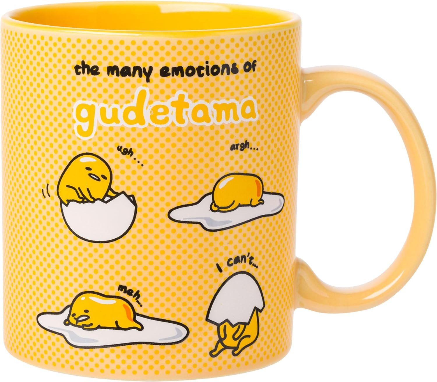 Sanrio The Many Emotions Of Gudetama Lazy Egg Ceramic Mug 20 Ounces sanrio-the-many-emotions-of-gudetama-lazy-egg-ceramic-mug-20-ounces