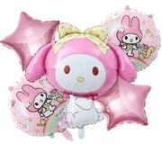 Sanrio Theme Kuromi Balloon Hello Kitty My Melody Cartoon Birthday Globos Decoration Baby Shower Gender Reveal Party Decor Gift