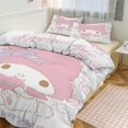 Sanrio Throw 3Piece Quilt Cover Set for All Seasons (1 Quilt, 2