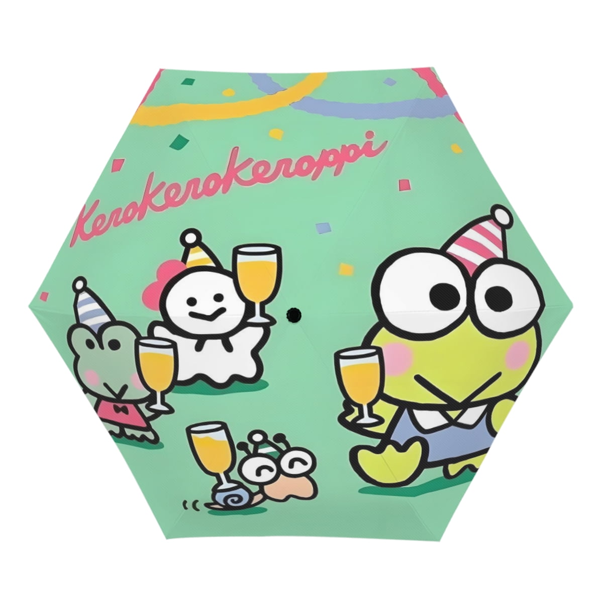 Sanrio UV sunshade manual open and close, compact, portable, UV coating, rain, wind