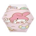 Sanrio UV sunshade manual open and close, compact, portable, UV coating, rain, wind