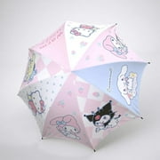 Sanrio Umbrella Sunny Rain Dualuse Cinnamoroll Kuromi Melody Anime Folding Automatic Black Coating Bumper Cloth Gift Kids Gift