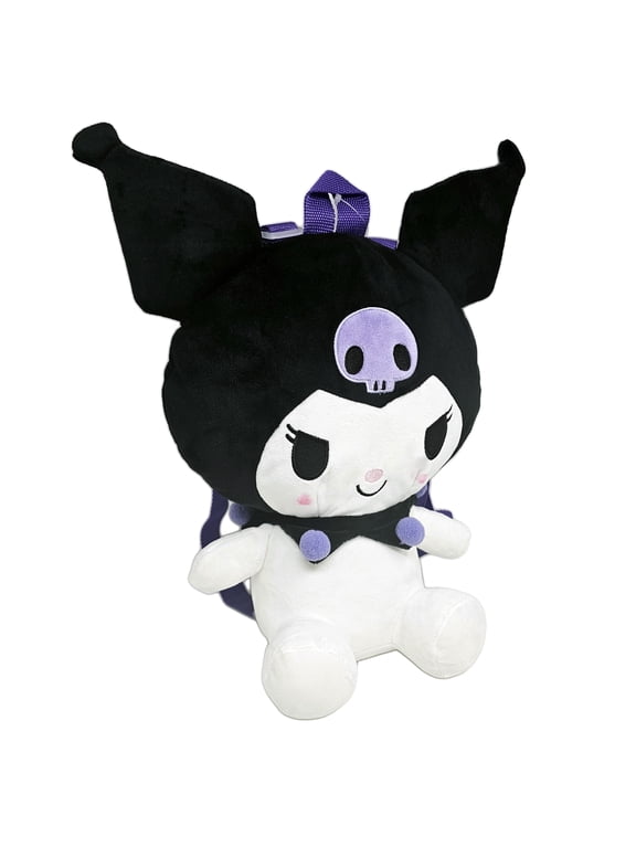 Unisex 16" Hello Kitty Kuromi 14 Plush Polyester and Polyurethane School Backpack