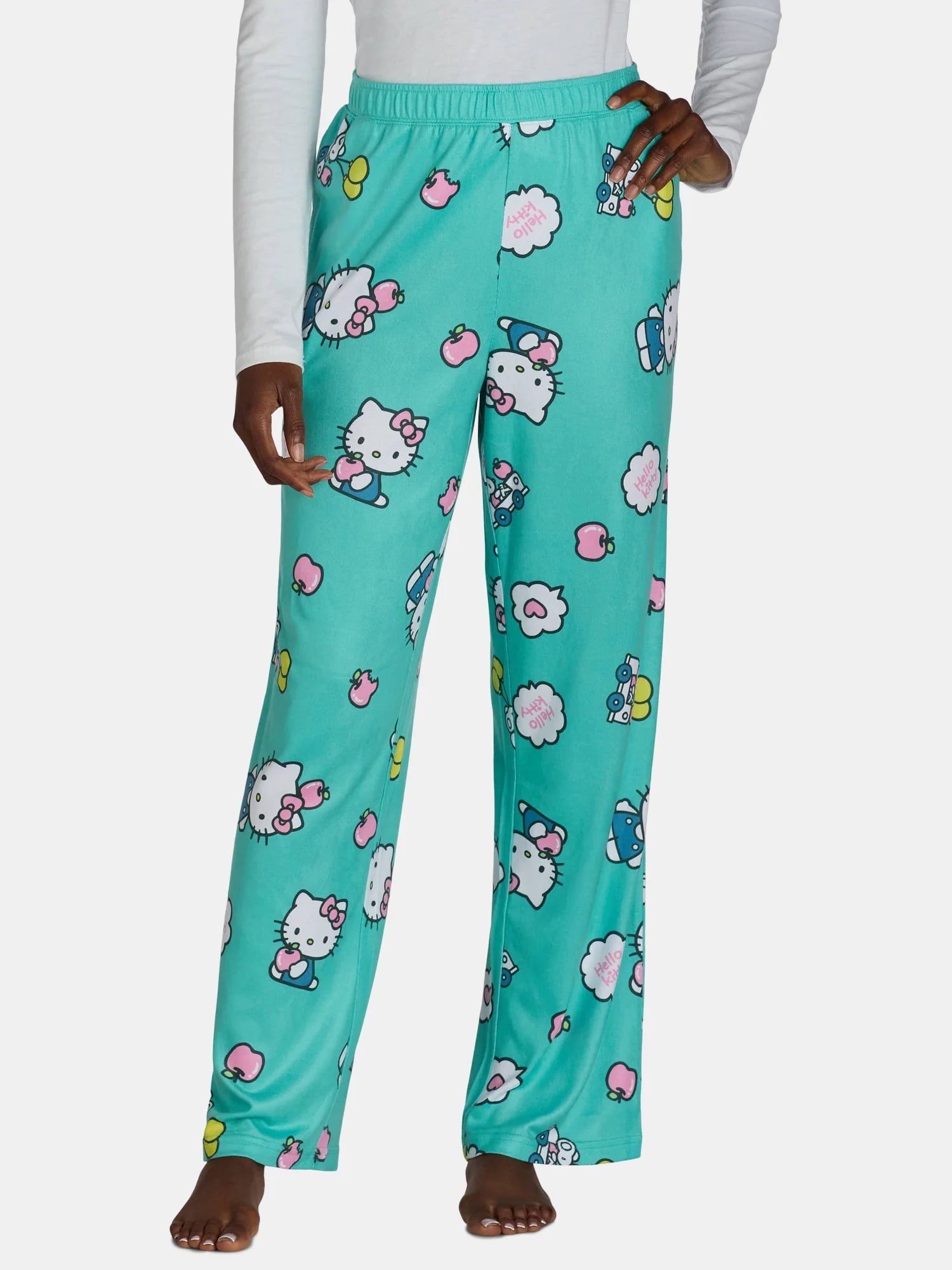 Sanrio, Women's Print Pajama Pants, Hello Kitty Apples, Sizes XS-3XL
