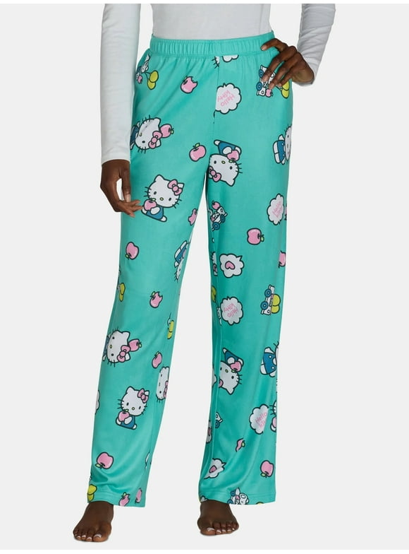 , Women's Print Pajama Pants, Hello Kitty Apples, Sizes XS-3XL
