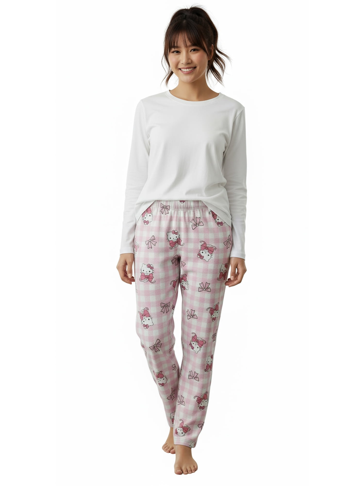 Sanrio, Women's Print Pajama Pants, Hello Kitty Bows, Sizes XS-3XL