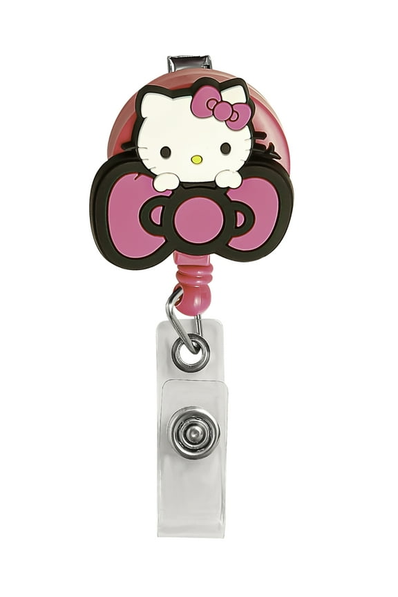 Hello Kitty Retractable ID Card Badge Reel with Alligator Clip, 26-Inch