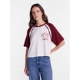 thumbnail image 1 of Hello Kitty and Friends Women’s Graphic Skimmer Raglan Tee with Short Sleeves, Sizes XXS-XXL, 1 of 5
