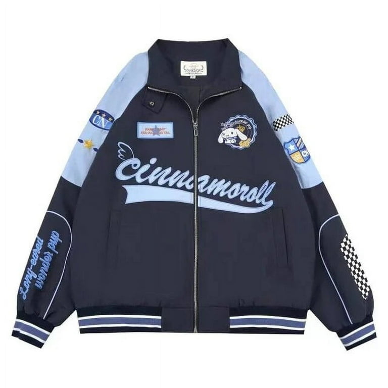 Sanrio cinnamoroll racer jacket hello kitty online embroidered NWT Sz L