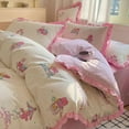 thumbnail image 1 of Sanrio anime cartoon Kuromi pure cotton four-piece set with high-looking girly heart simple three-piece set kawaii bedding gift, 1 of 1