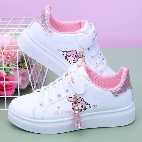 Sanrio casual shoes sneakers melody kuromi spring and autumn running shoes canvas board shoes