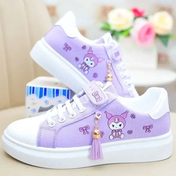 Sanrio casual shoes sneakers melody kuromi spring and autumn running shoes canvas board shoes