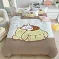 thumbnail image 1 of Sanrio cute pompompurin cartoon digital printing bed four-piece set children's soft bed sheet quilt cover home three-piece set, 1 of 10