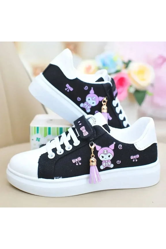 Sanrio hello kitty sneakers flat casual shoes spring autumn running shoes cinnamon