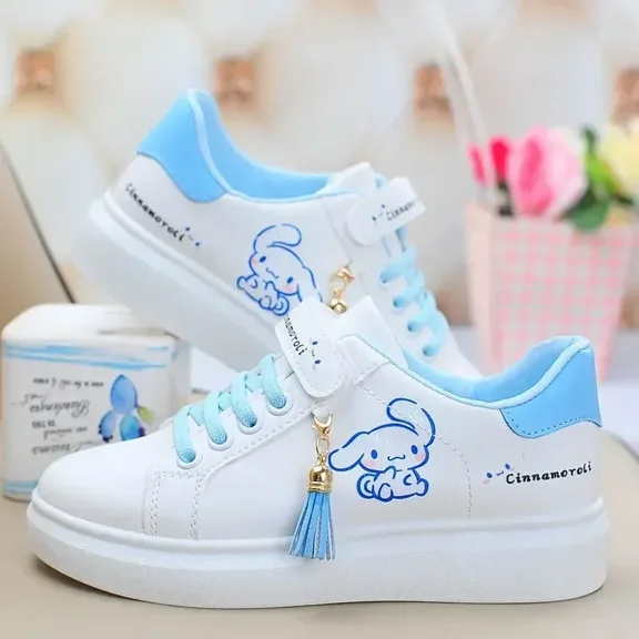 Sanrio hello kitty sneakers flat kuromi casual shoes spring and autumn running shoes cinnamon board shoes