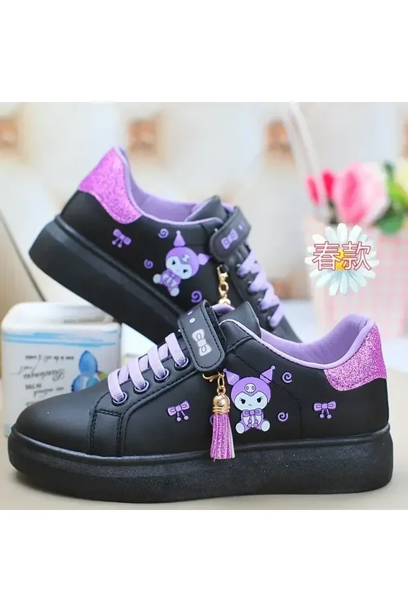 Sanrio hello kitty sneakers flat kuromi casual shoes spring and autumn running shoes cinnamon board shoes