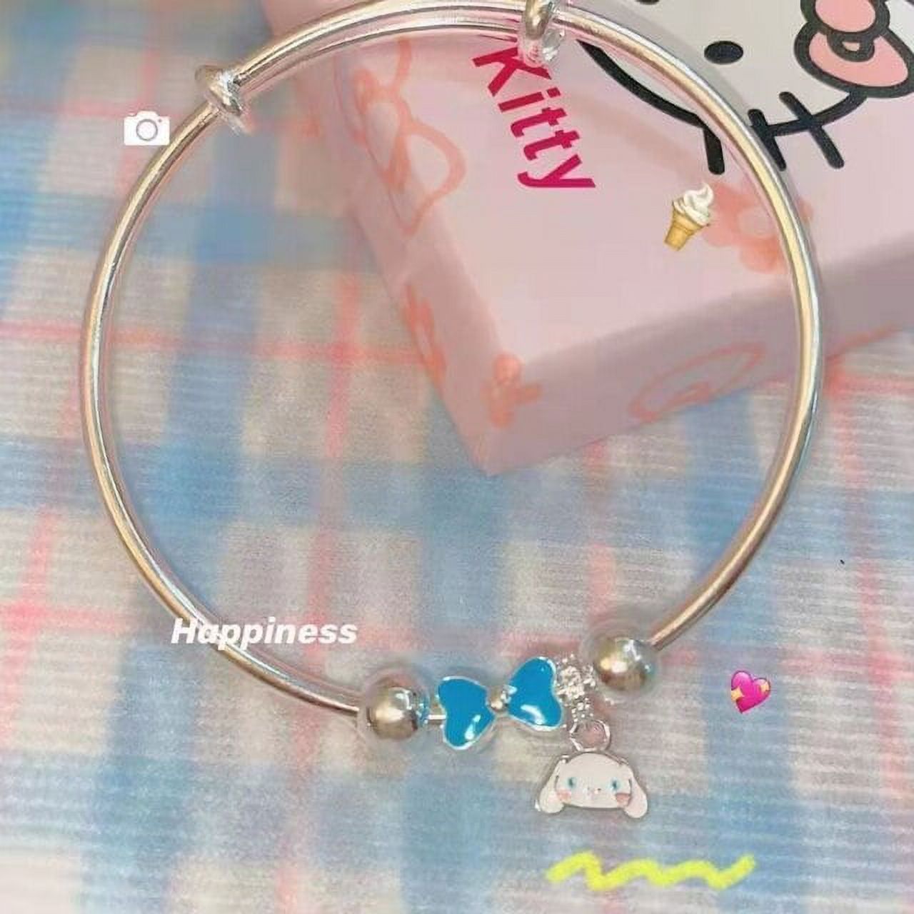 Sanrio kawaii cinnamon roll bow bracelet ins student girl heart Kuromi